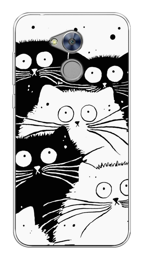 

Чехол Awog на Honor 6A "Коты черно-белые", Разноцветный, 63650-2