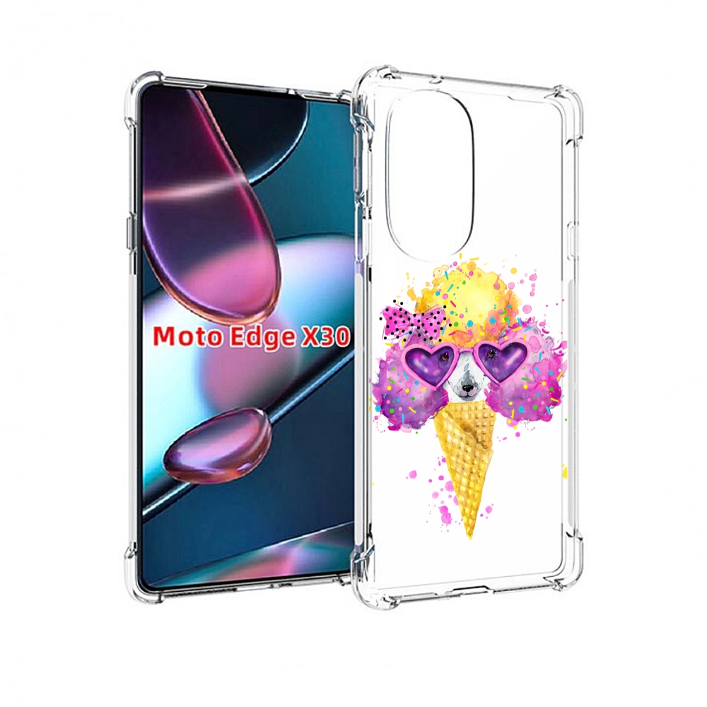 

Чехол MyPads Рожок для Motorola Moto Edge X30, Прозрачный, Tocco