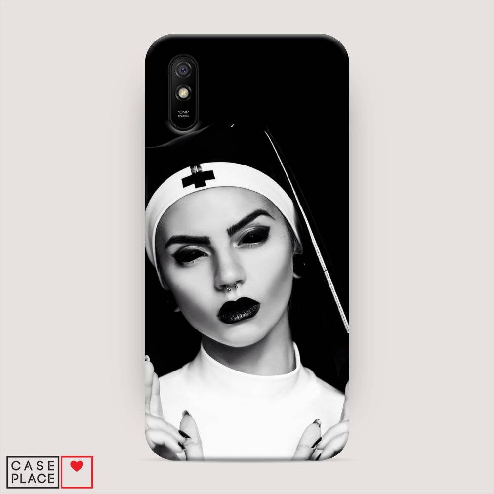 

Пластиковый чехол "Черная монашка" на Xiaomi Redmi 9A, 38920-7