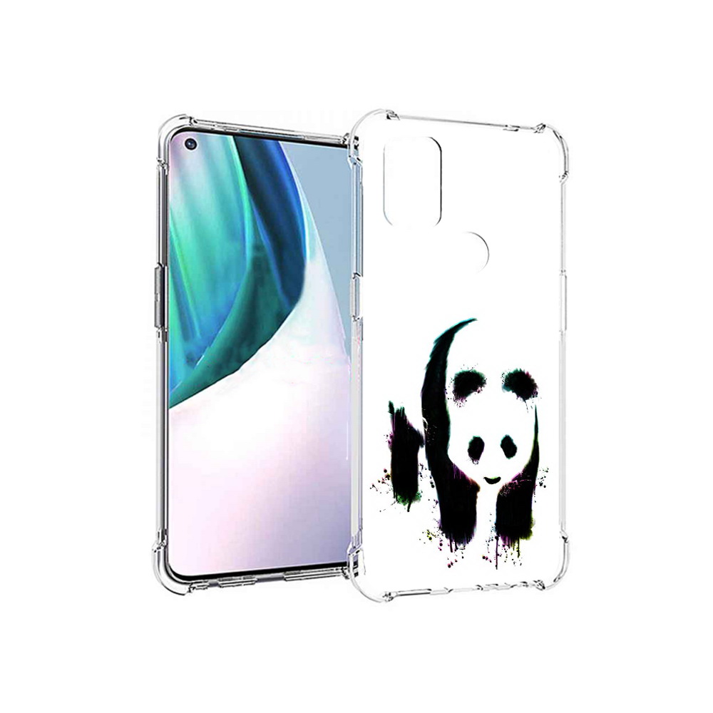 

Чехол MyPads Tocco для OnePlus Nord N10 5G панда в акварели (PT227047.129.532), Прозрачный, Tocco