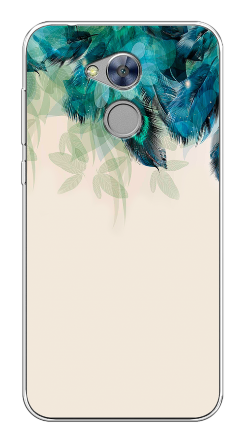 

Чехол Awog на Honor 6A "Перья голубого цвета", Разноцветный, 63650-2