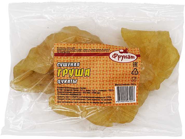 

Груша сушеная Фрунат цукаты 130 г