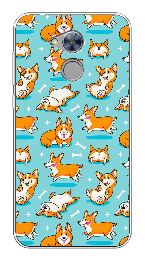 

Чехол Awog на Honor 6A "Веселые корги", Разноцветный, 63650-2