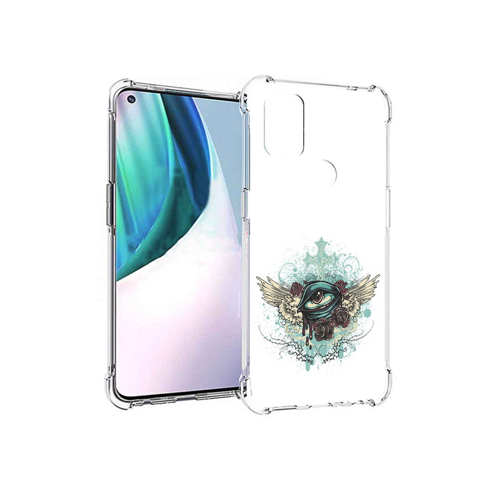 

Чехол MyPads Tocco для OnePlus Nord N10 5G плачущий глаз с крыльями (PT227047.129.544), Прозрачный, Tocco