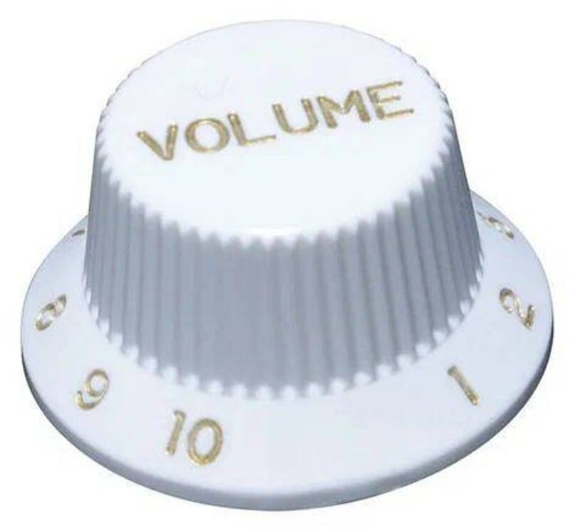 

Ручка потенциометра Hosco H-KW-240VI Volume, Strat, цвет белый, Hosco H-KW-240VI