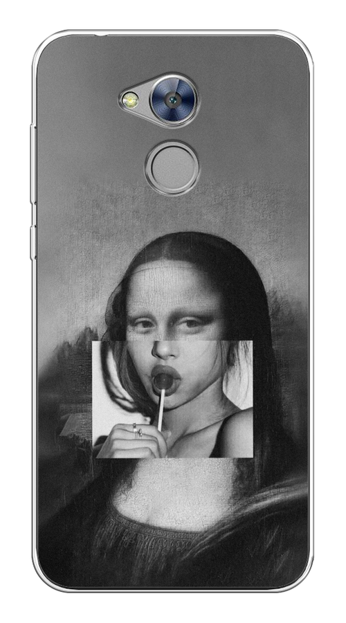 

Чехол Awog на Honor 6A "Mona Lisa sucking lollipop", Разноцветный, 63650-9