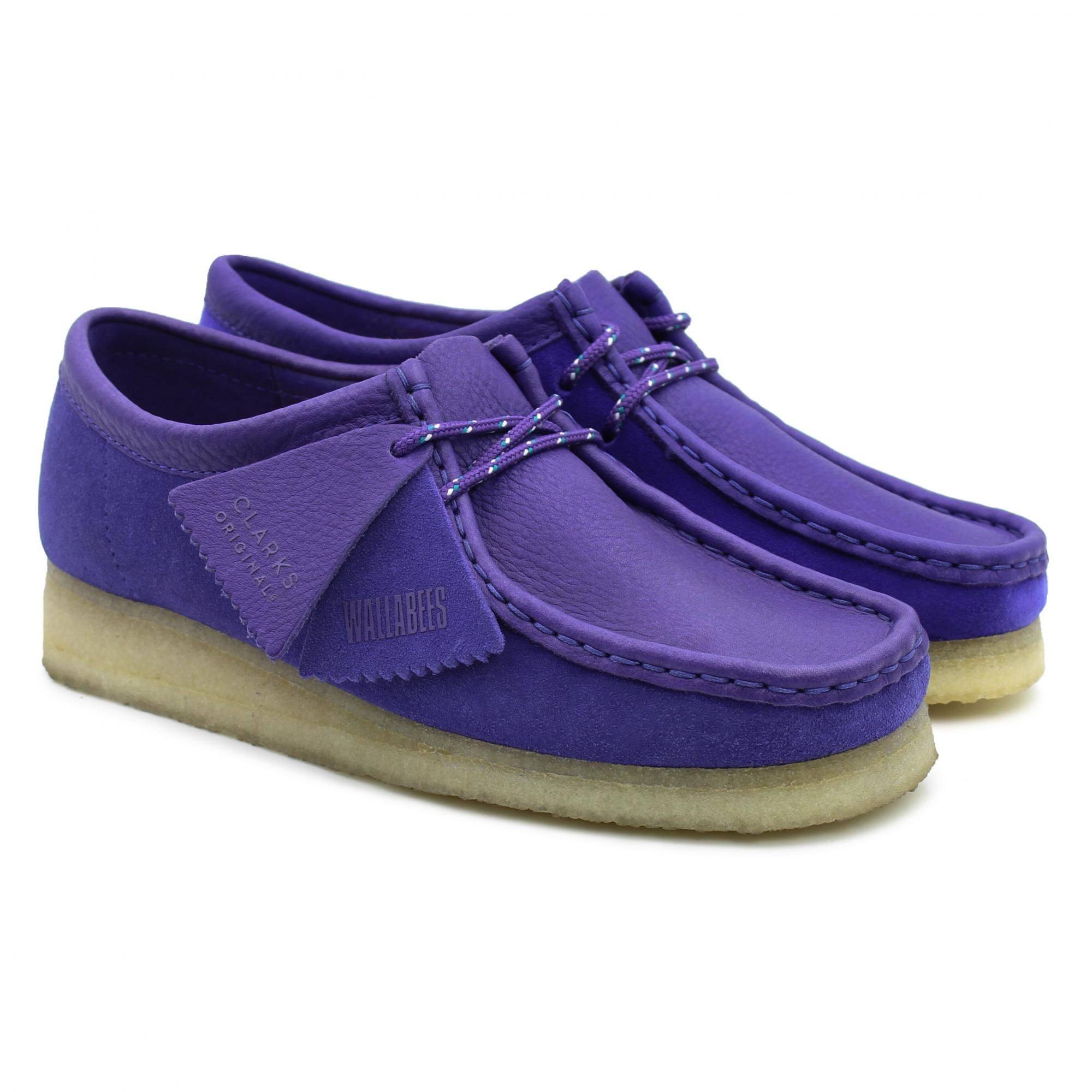 

Полуботинки женские Clarks Wallabee. 26151236 фиолетовые 37 EU, Wallabee. 26151236