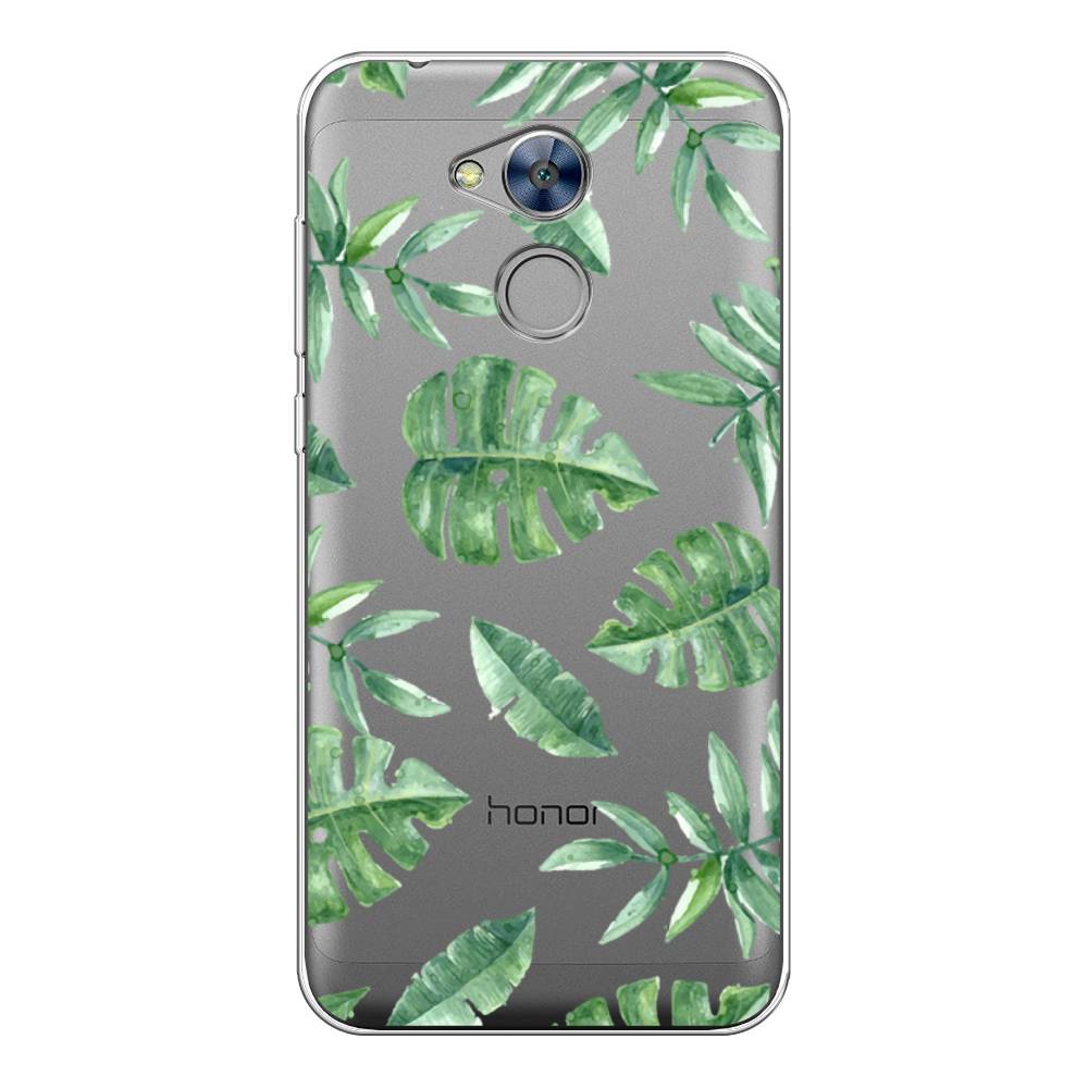 

Чехол Awog на Honor 6A "Нарисованные пальмовые листья", Разноцветный, 63650-4