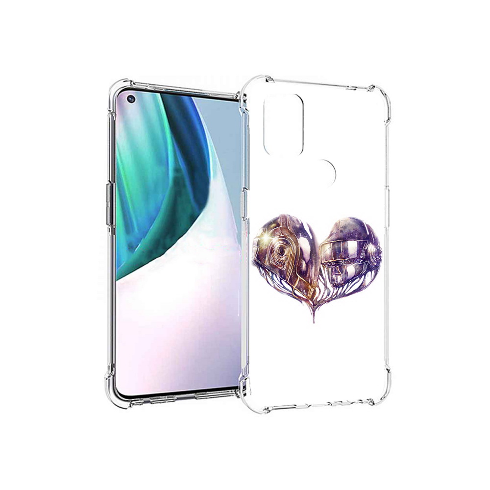 

Чехол MyPads Tocco для OnePlus Nord N10 5G сердце абстракция (PT227047.129.596), Прозрачный, Tocco