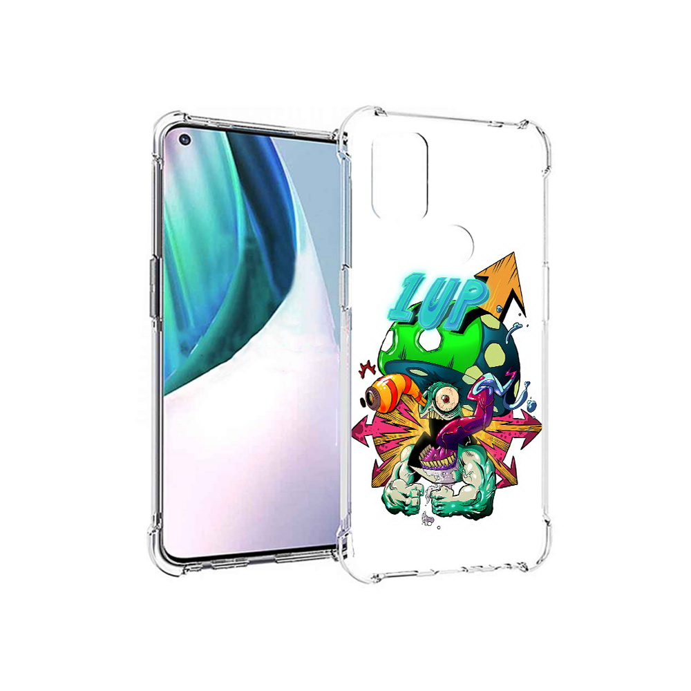 

Чехол MyPads Tocco для OnePlus Nord N10 5G сильный гриб абстракция (PT227047.129.599), Прозрачный, Tocco
