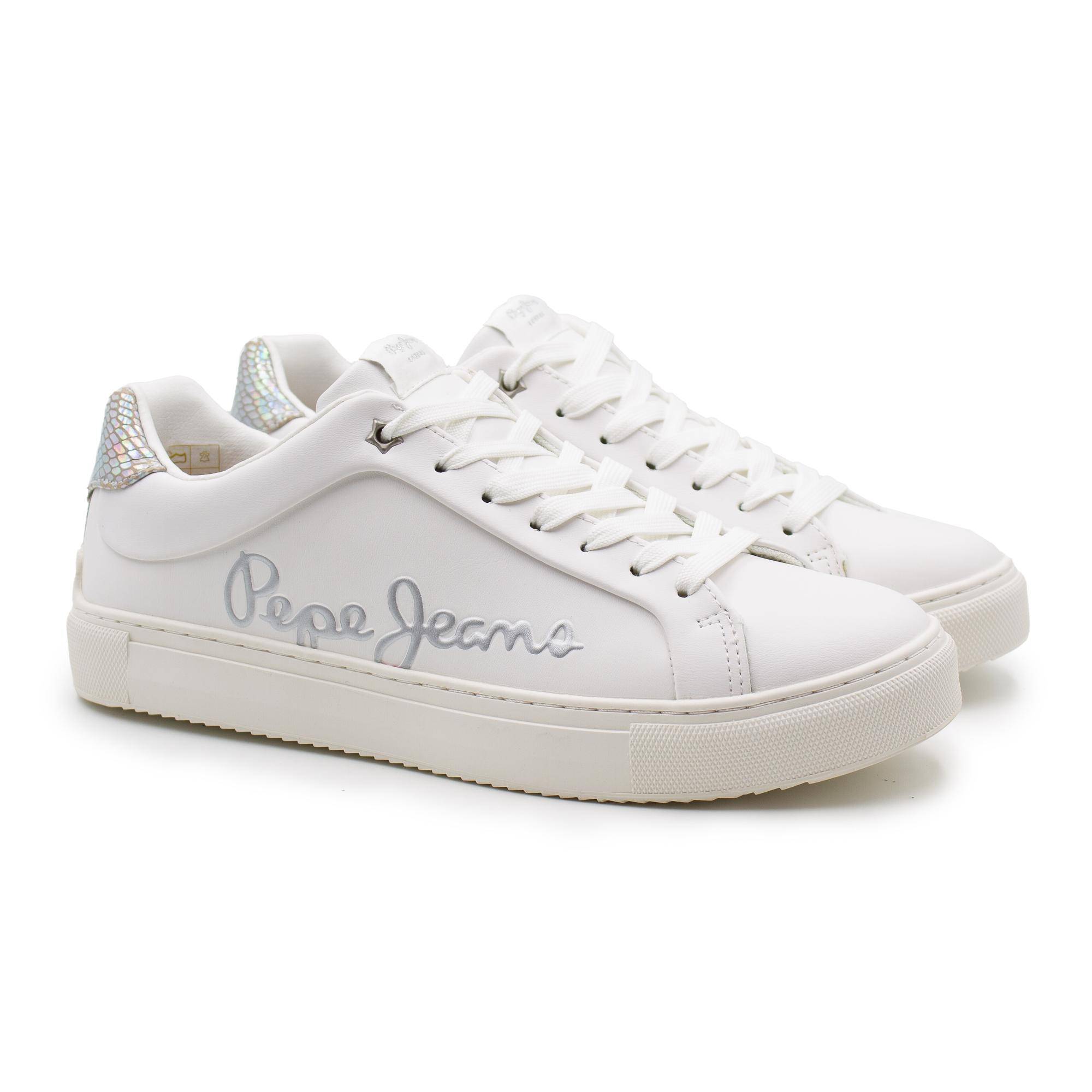 

Кеды женские Pepe Jeans London ADAMS BRAND PLS31156 белые 38 EU, ADAMS BRAND PLS31156