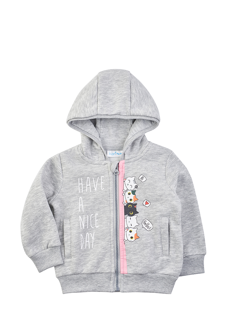

Толстовка детская Kari Baby SS23B00300502, серый, 80, 205553