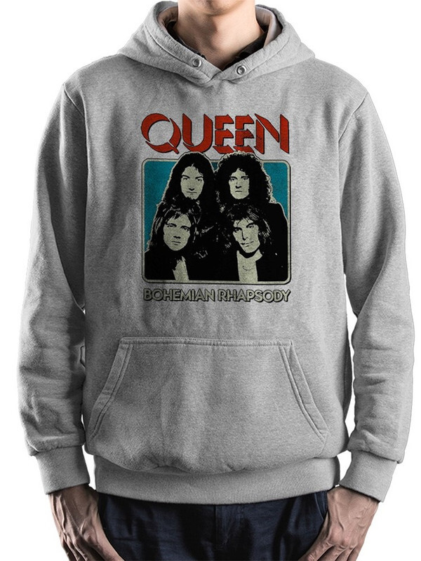 

Худи мужское Dream Shirts Queen / Фредди Меркьюри серое 46 RU, Queen / Фредди Меркьюри
