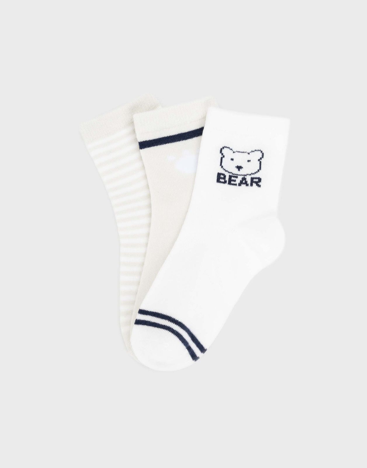 Комплект носков для мальчика 3 пары Gloria Jeans BHS004784 разноцветный 12-18мес/0