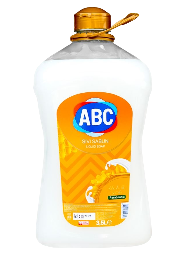Мыло жидкое ABC молоко и мёд, 3,5 л