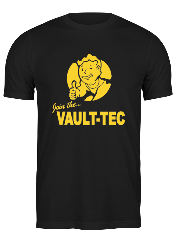 

Футболка мужская Printio Fallout vault-tec черная 2XL, Черный, Fallout vault-tec