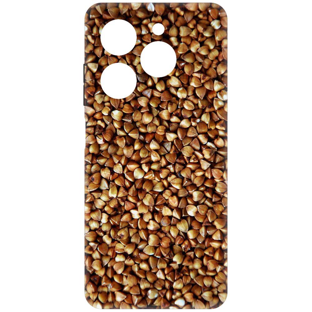 

Чехол-накладка Krutoff Soft Case Гречка для Tecno Spark 20 Pro черный