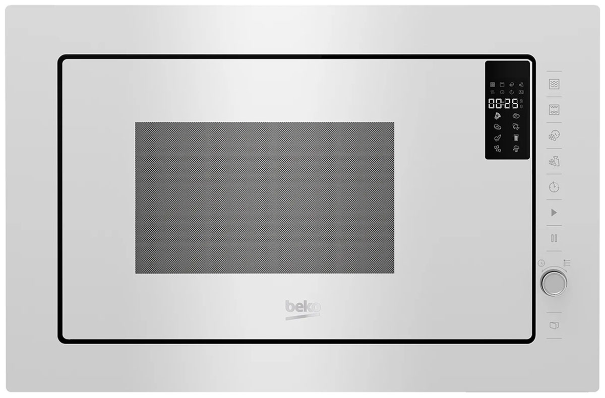 фото Встраиваемая микроволновая печь beko bmgb 25333 wg white