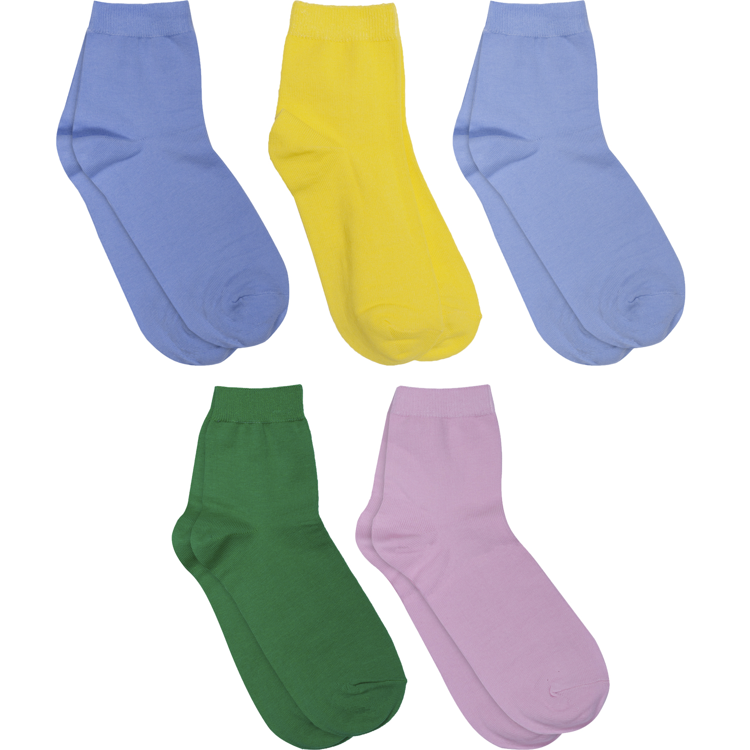 

Носки для девочек Rusocks 5-Д-26 цв. голубой; желтый; зеленый; розовый р. 38, 5-Д-26