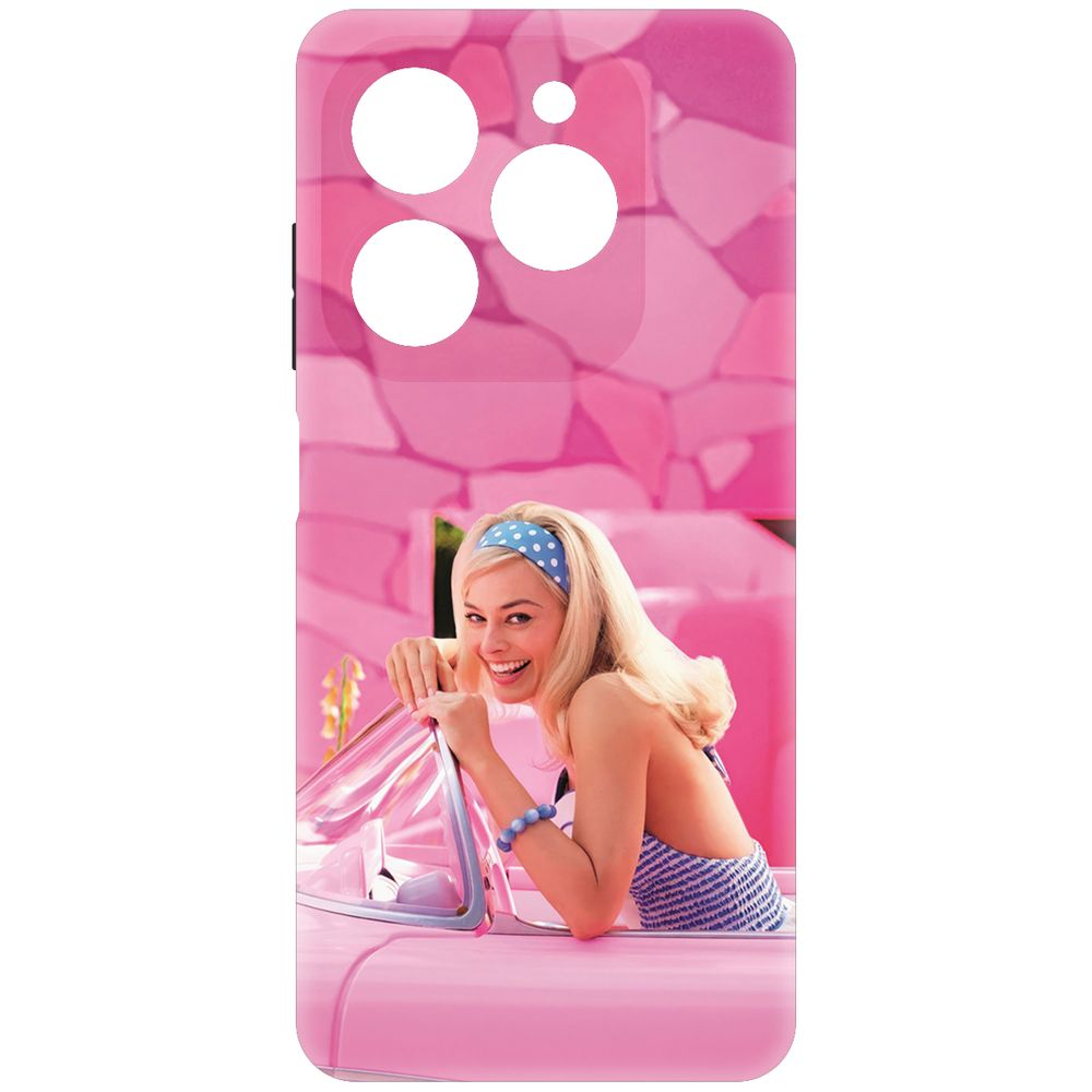 

Чехол-накладка Krutoff Soft Case Барби в розовом для Tecno Spark 20 Pro черный