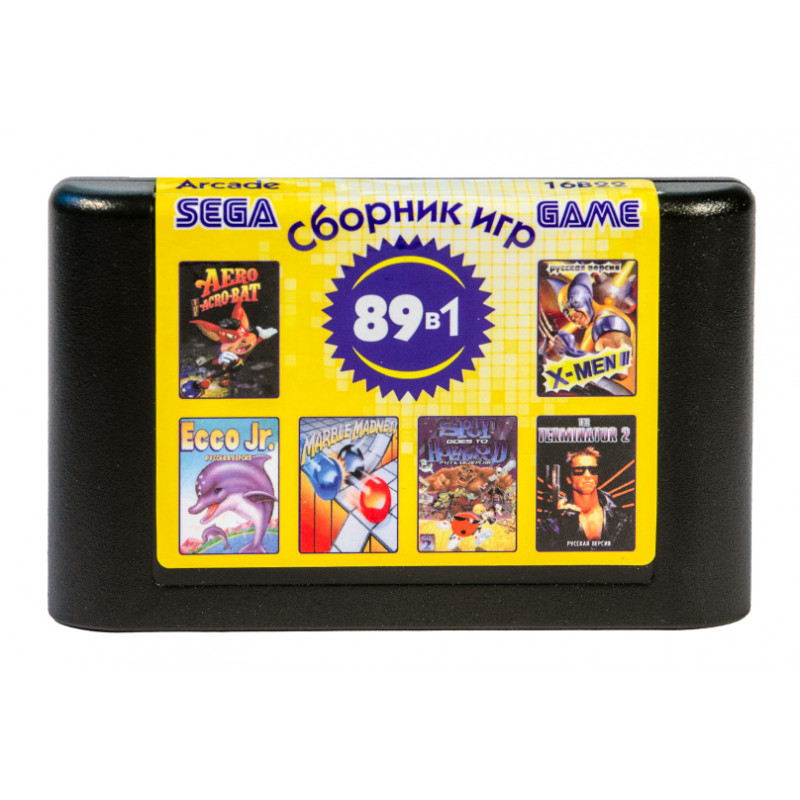 фото Картридж сборник 89 игр для сега arcade 16b22 sega