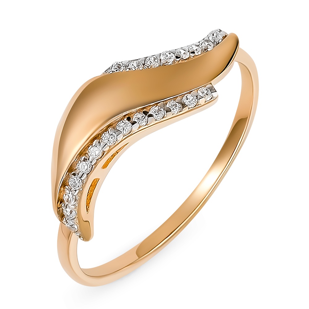 

Кольцо из золота р.  585Gold 301012047, фианит, 301012047