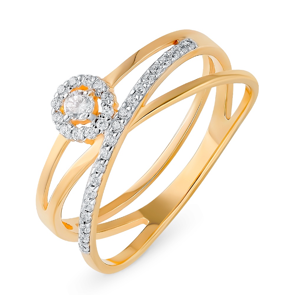 

Кольцо из золота р.  585Gold 301012060, фианит, 301012060