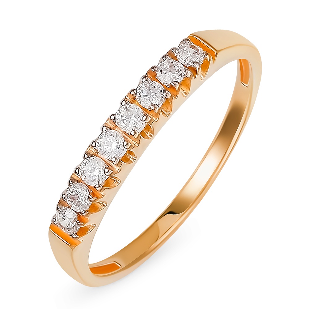 

Кольцо из золота р. , 585Gold 301012077, фианит, 301012077