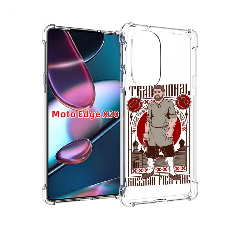 

Чехол MyPads Традициональный мужчина для Motorola Moto Edge X30, Прозрачный, Tocco