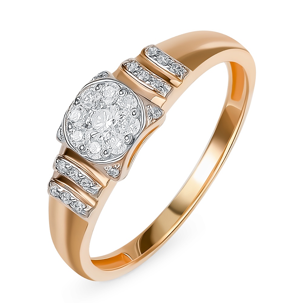 

Кольцо из золота р. , 585Gold 301012095, фианит, 301012095
