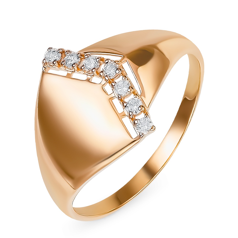 

Кольцо из золота р.  585Gold 301012098, фианит, 301012098