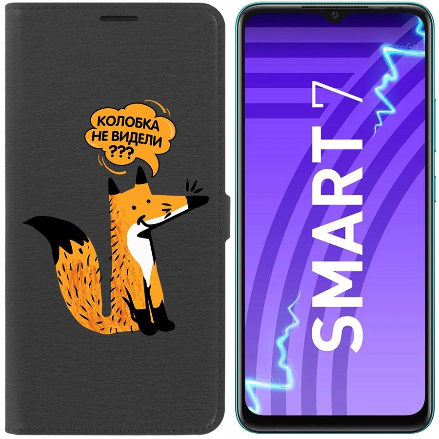 

Чехол-книжка Krutoff Eco Book для Infinix Smart 7 Лиса (черный)