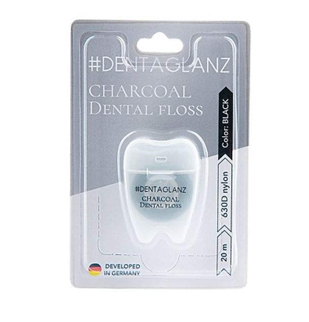 Нить зубная #DentaGlanz угольная, 20 м