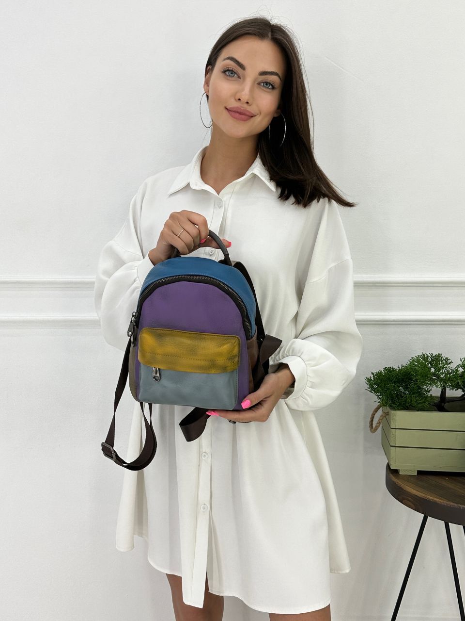 Рюкзак женский TAYBR TAY1-2306 разноцветный, 24x24x9 см