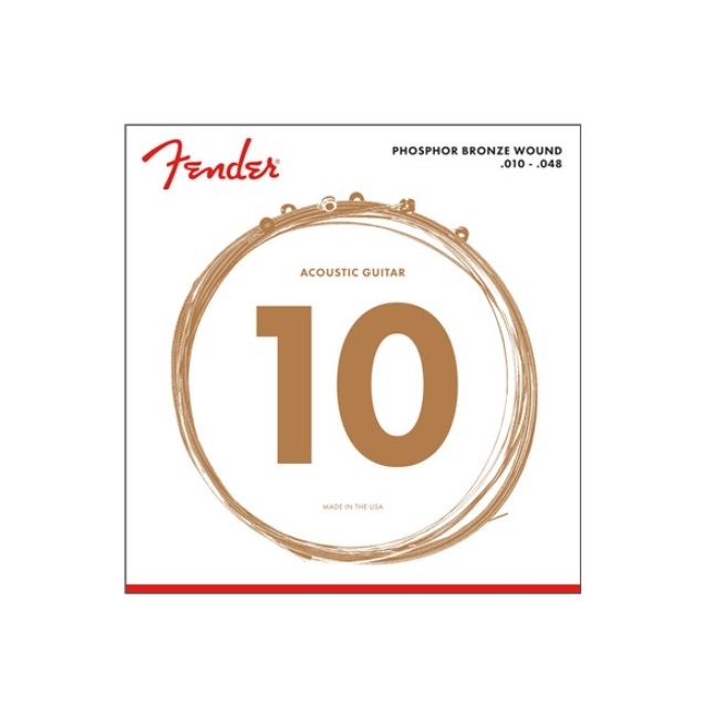 фото Струны для акустической гитары fender strings new acoustic 60xl phosphor bronze ball 10-48