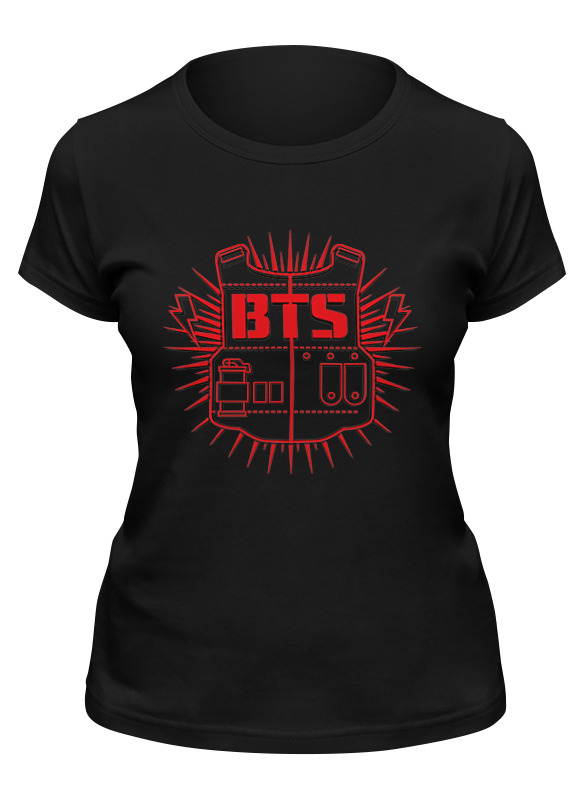 

Футболка женская Printio Bts черная L, Черный, Bts