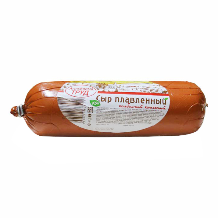 

Плавленый сыр Агрофирма Труд копченый колбасный 45% БЗМЖ 400 г