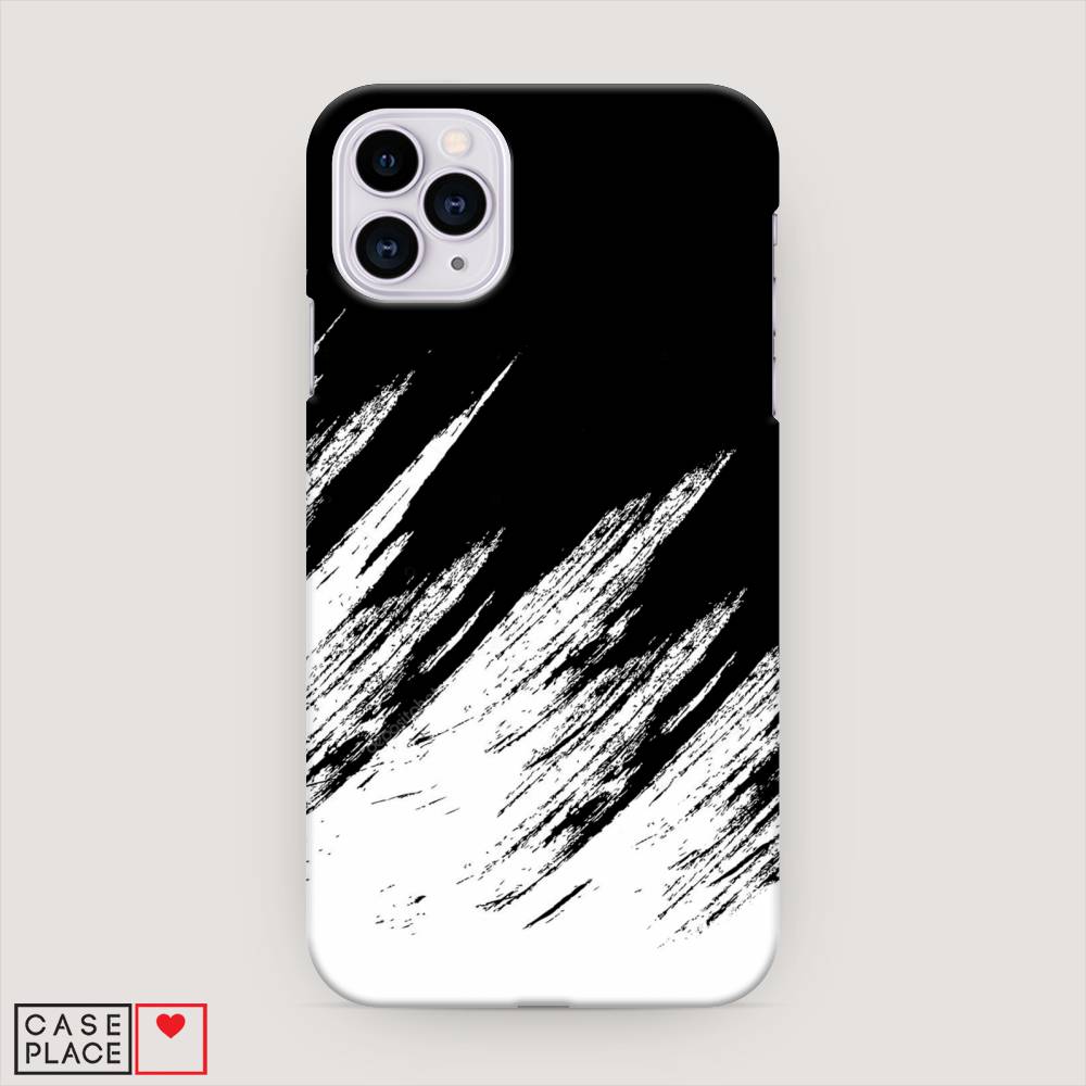 

Пластиковый чехол "Черно белые брызги" на Apple iPhone 11 Pro, 12320-2