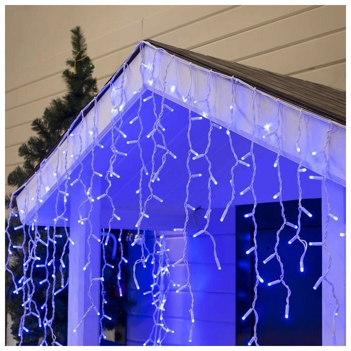 

Светодиодная гирлянда Uni-Store Бахрома SV-2624-b 3 м синий, Бахрома нити 30/50/70см 3 м