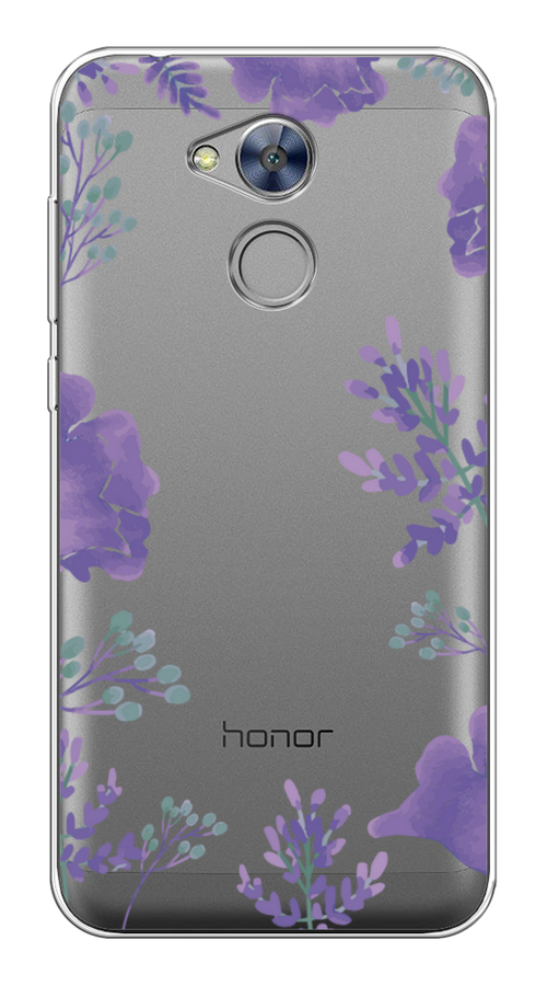 

Чехол Awog на Honor 6A "Сиреневая цветочная рамка", Разноцветный, 63650-8
