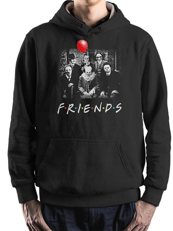 

Худи мужское Dream Shirts Хоррор Друзья / Пеннивайз, Джейсон, Крюгер черное 56 RU, Хоррор Друзья / Пеннивайз, Джейсон, Крюгер