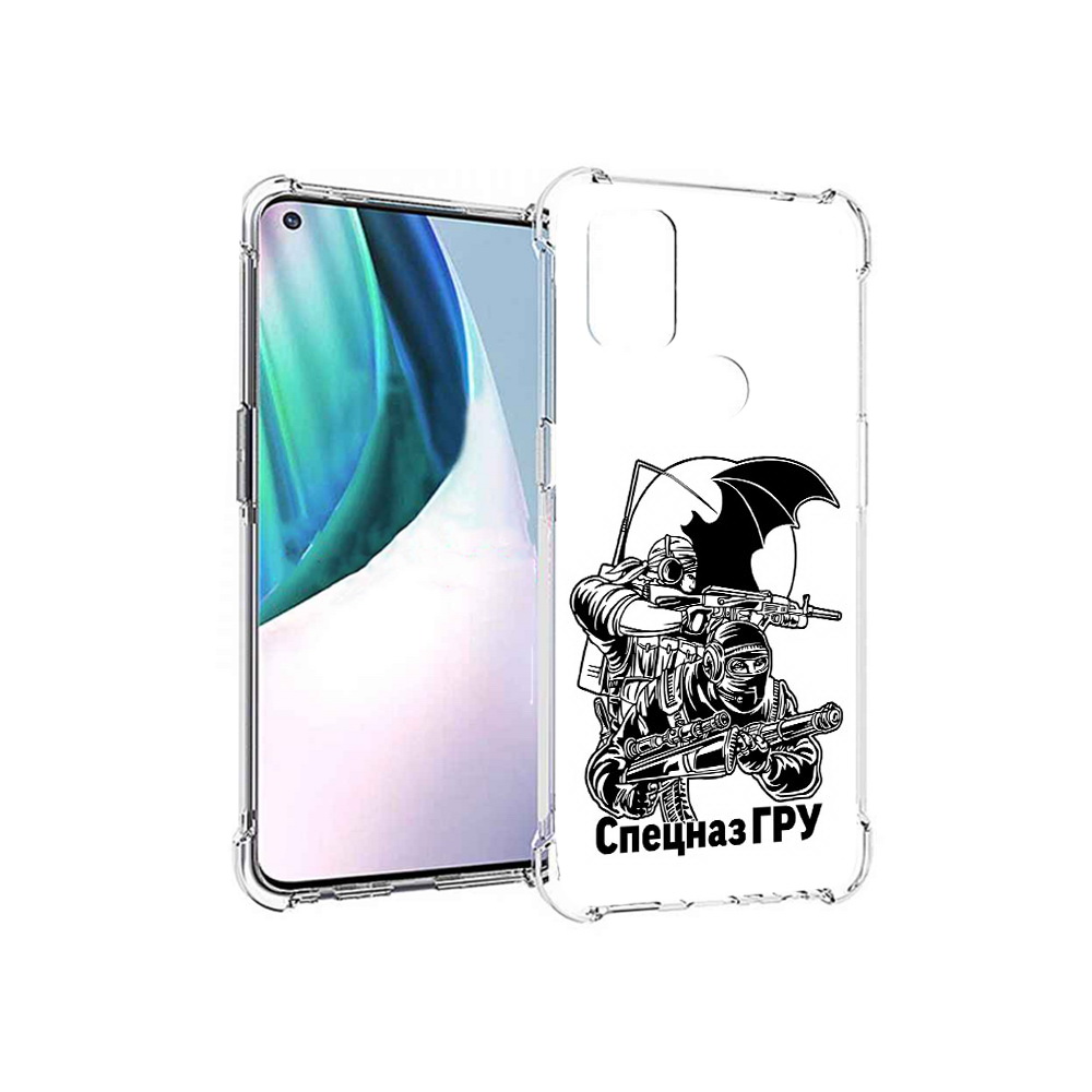 

Чехол MyPads Tocco для OnePlus Nord N10 5G спецназ гру (PT227047.129.618), Прозрачный, Tocco