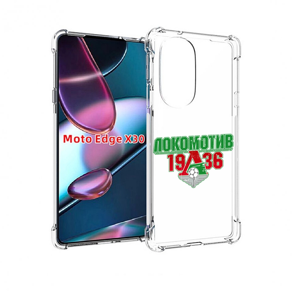 

Чехол MyPads ФК локомотив 1936 для Motorola Moto Edge X30, Прозрачный, Tocco