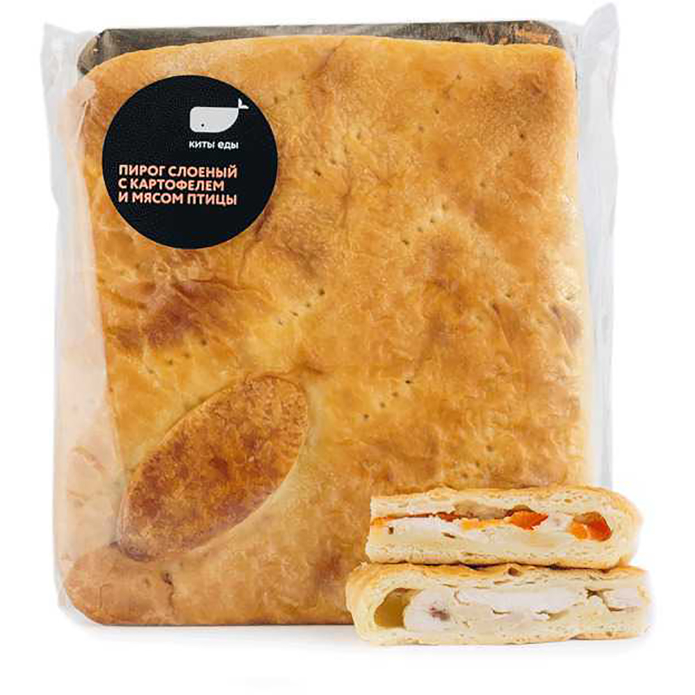 

Пирог Киты Еды слоеный с картофелем и мясом птицы 400 г