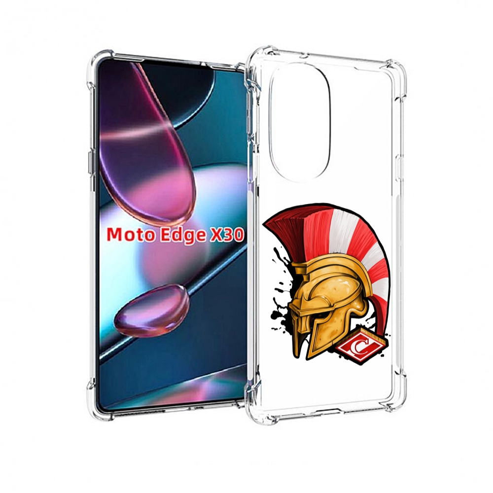 

Чехол MyPads ФК спартак шлем для Motorola Moto Edge X30, Прозрачный, Tocco