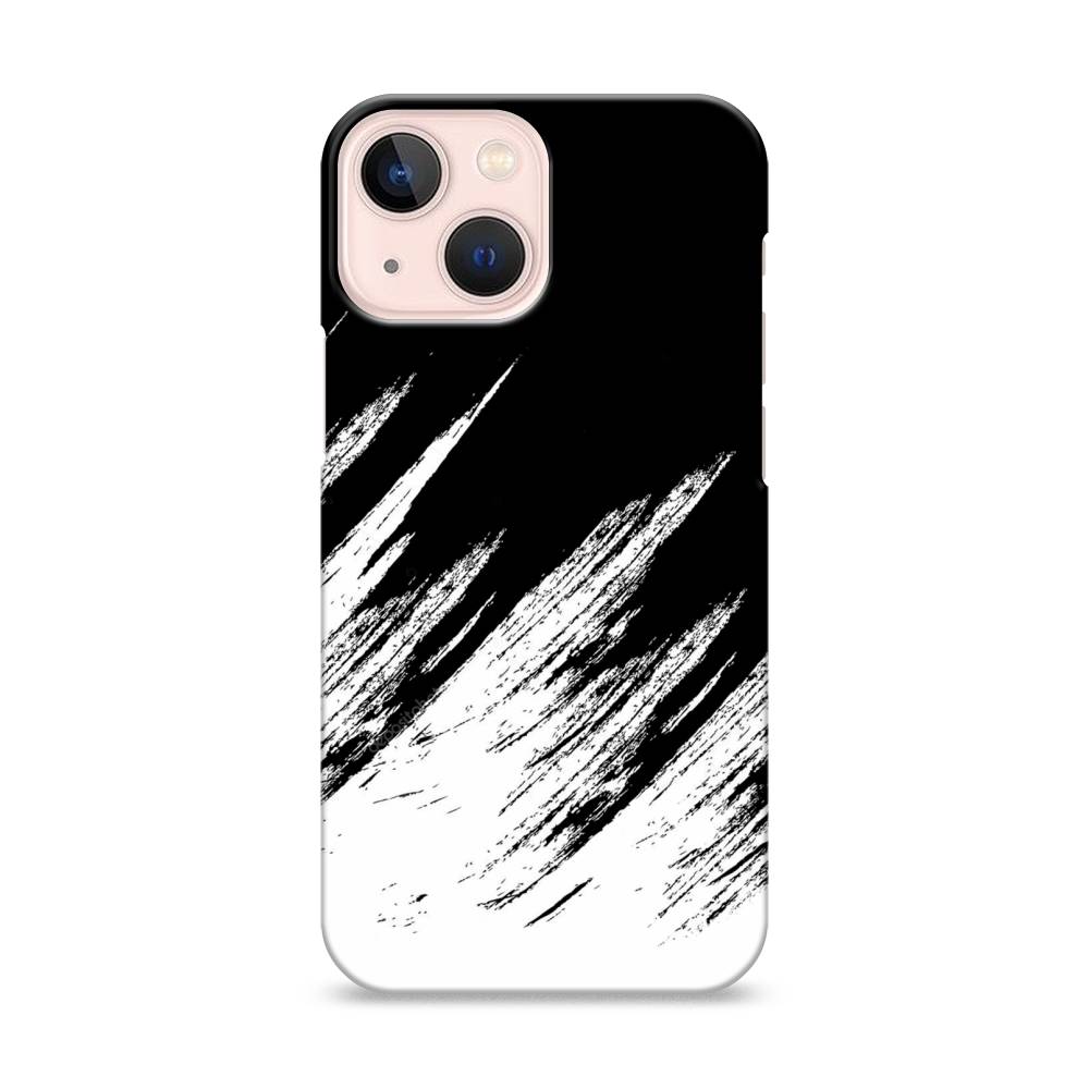 

Пластиковый чехол "Черно белые брызги" на Apple iPhone 13 mini, 14120-2
