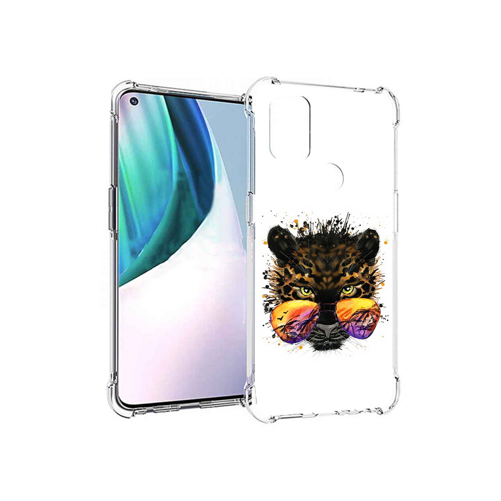 

Чехол MyPads Tocco для OnePlus Nord N10 5G тропический леопард (PT227047.129.649), Прозрачный, Tocco