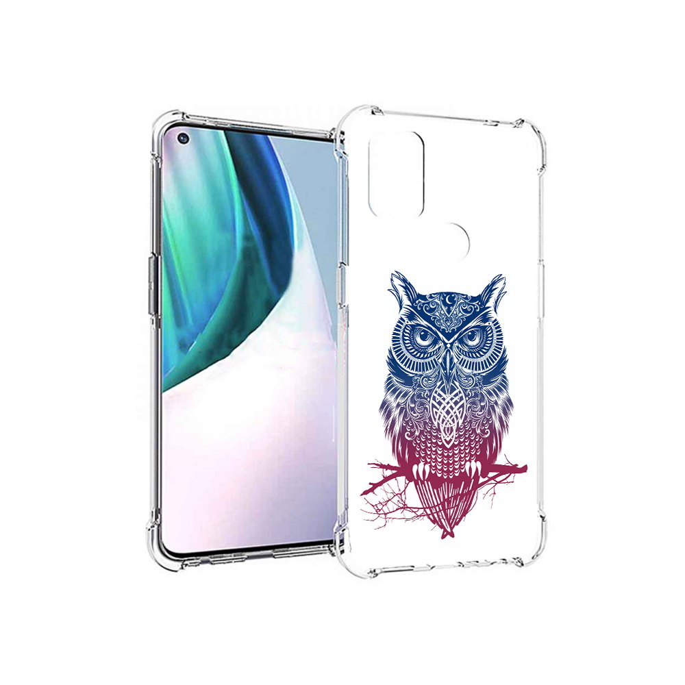 

Чехол MyPads Tocco для OnePlus Nord N10 5G хиппи сова (PT227047.129.664), Прозрачный, Tocco