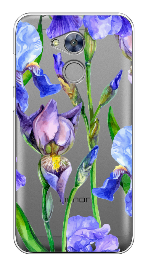 

Чехол Awog на Honor 6A "Синие ирисы", Разноцветный, 63650-8