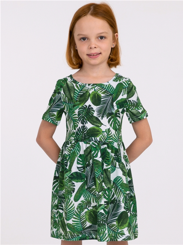 Платье детское Апрель 1ДПК3998001н, зеленый, 92